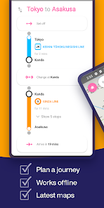 Captura 3 Tokyo Metro Subway Map & Route android