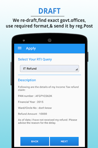 OnlineRTI - File RTI Online Screenshot 3 - AppWisp.com