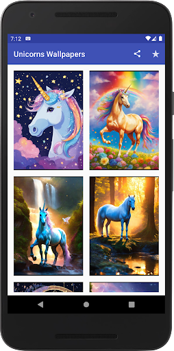 Android application Unicorns Wallpapers screenshort