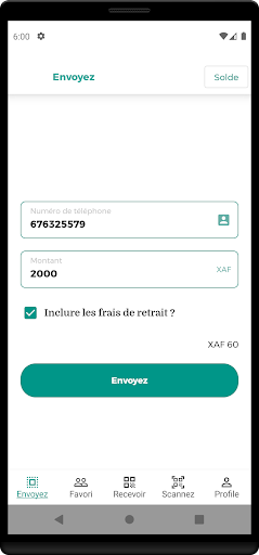Android application Easy MoMo - MTN and Orange screenshort