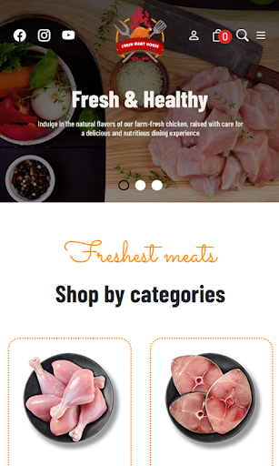 Android application Fresh Meat House screenshort