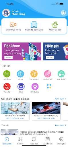 Android application Bệnh viện Đa Khoa Tỉnh Phú Thọ screenshort