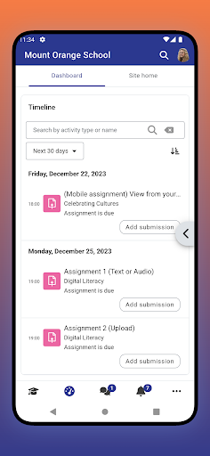 Open-LMS Screen 2