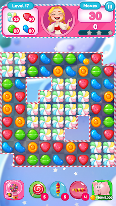 おいしいキャンディ爆弾 - マッチ3パズルゲームのおすすめ画像5