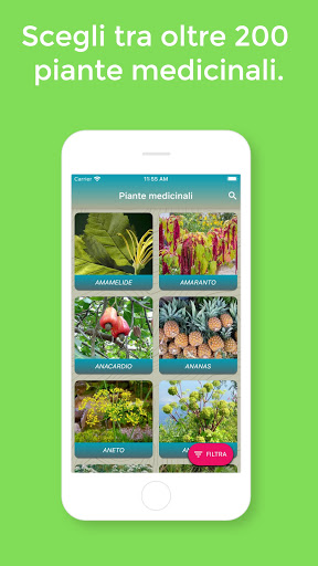 Android application Piante mediche screenshort