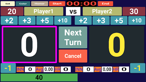 Scoreboard Carom 3 Cushion Screen 3
