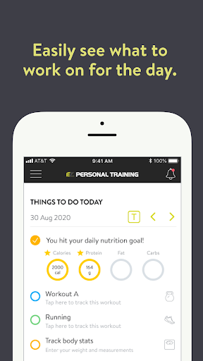 EZ Personal Training Screen 3