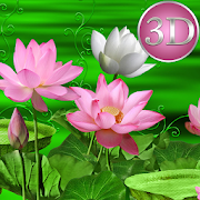 Lotus Flower 3D Next Launcher theme