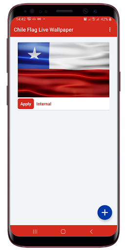 Android application Chile Flag Live Wallpaper screenshort