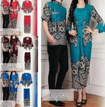 Couple Batik Clothing Model