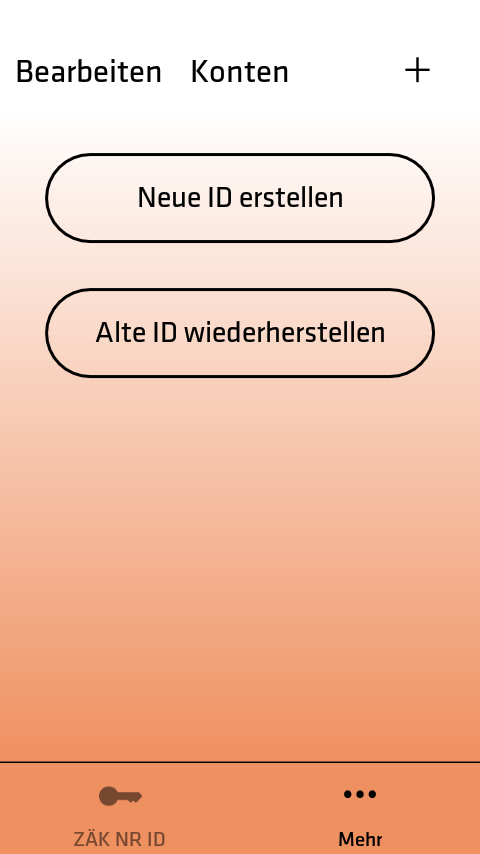 Android application ZÄK NR ID screenshort