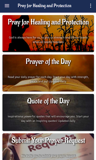 Android application Pray for Healing & Protection screenshort
