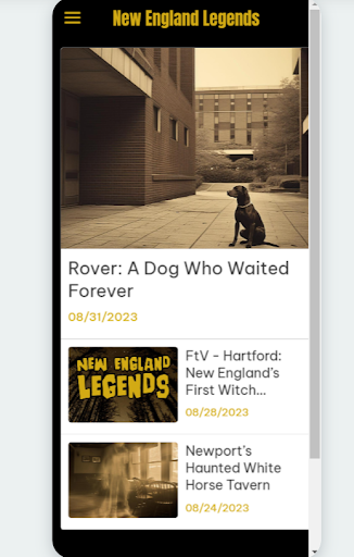 New England Legends Screen 2