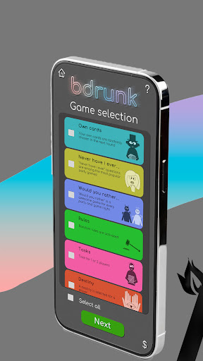 Android application bdrunk - Drinking game screenshort
