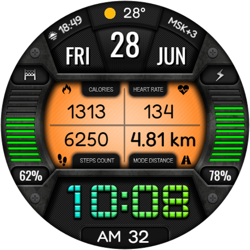 DIGI TUNADAS WD 06 Watch face Download on Windows