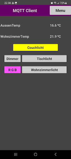 Android application MQTT Client screenshort