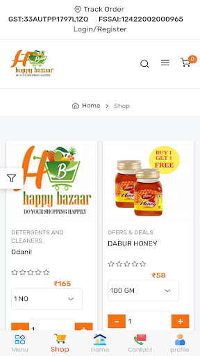 Happy Bazaar Online Shopping Screen 3