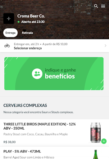 Android application Croma Beer Delivery screenshort