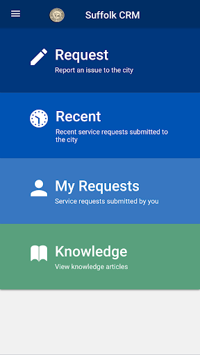 Android application Suffolk CRM screenshort
