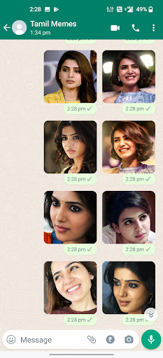 Samantha Stickers Screen 3