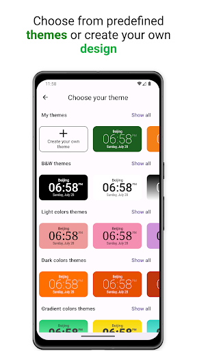 Screenshot of DIGI World Clock