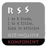 5 RSS, 4 Titles & Link, Kustom icon