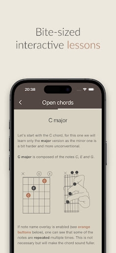 Screenshot of Cadence: Guitar Theory