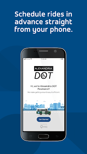 Android application Alexandria DOT Paratransit screenshort