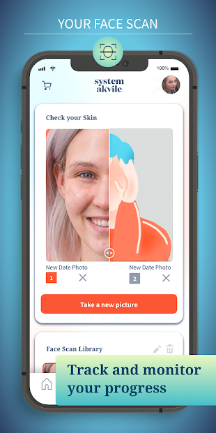 Captura 21 System Akvile skin health app android