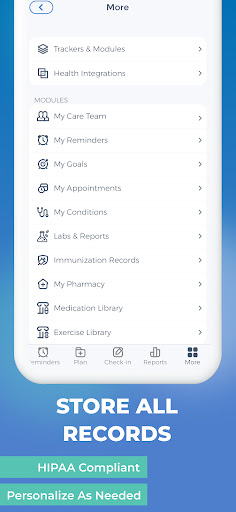 Screenshot of Symptom and Medication Tracker