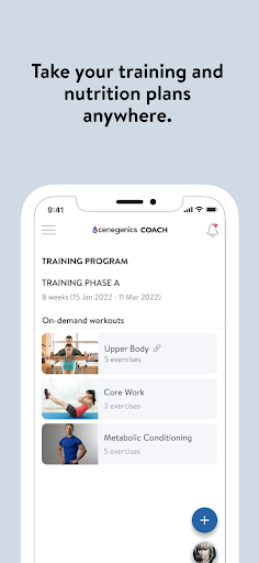 Cenegenics Coach Screen 3