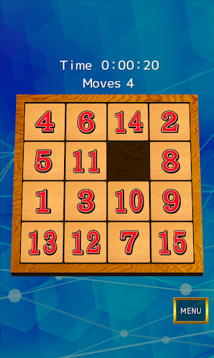 Android application 15 puzzle 3D screenshort