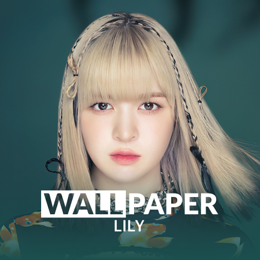 LILY (NMIXX) HD Wallpaper logo
