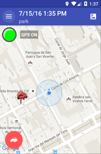 Where did I park the car? Screen 3