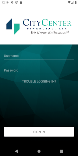 Android application City Center Financial screenshort