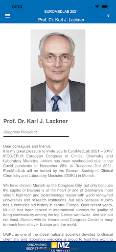 EuroMedLab 2021 Screen 2