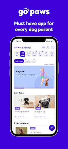 Android application Gopaws screenshort