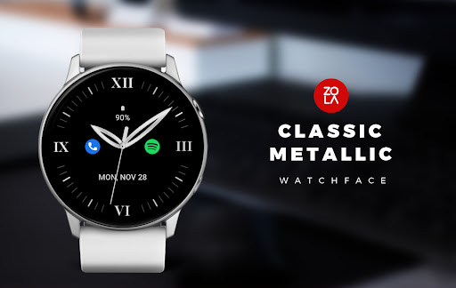 Android application Classic Metallic Watch Face screenshort