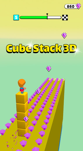 Cube Stack 3d: Fun Passing over Blocks and Surfing 1.0.7 screenshots 8