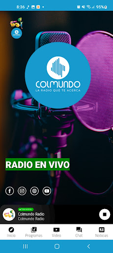 Colmundo Bucaramanga 1230 AM Screen 2