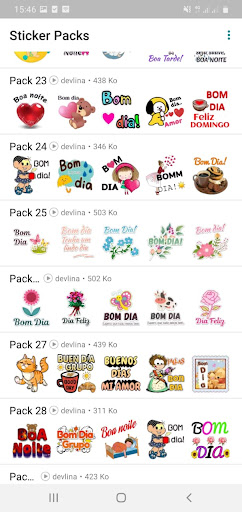 Figurinhas Bom dia Boa Noite Screen 2