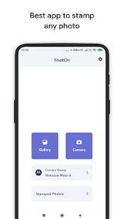 ShotOn - Photo Stamping app Screenshot