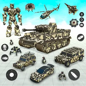 Army Tank Game Robot Car Games