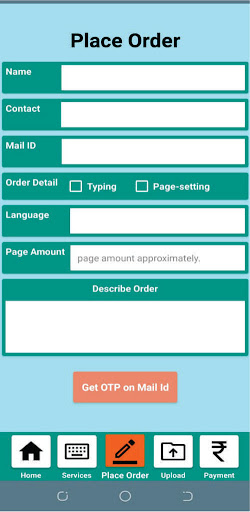 Ak Typing Services Screen 3