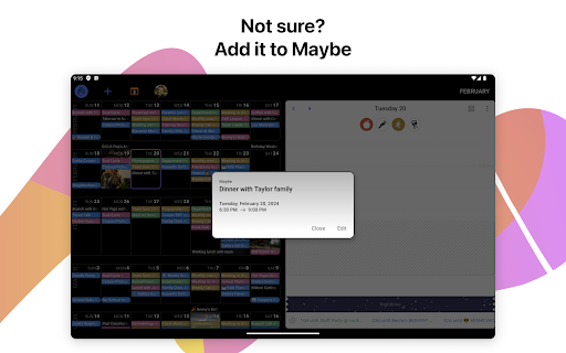 Screenshot of HEY Calendar