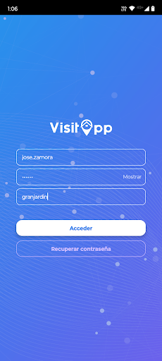 Android application VisitApp Mega Colono screenshort