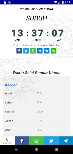 Waktu Solat Malaysia By Meso Gjermanisht Google Play United States Searchman App Data Information