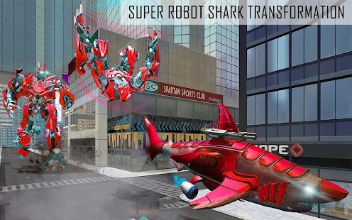 Super Shark Robot Wars - 3D Tr Screenshot