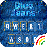 Blue Jeans Keyboard Theme - Emoji & Gif