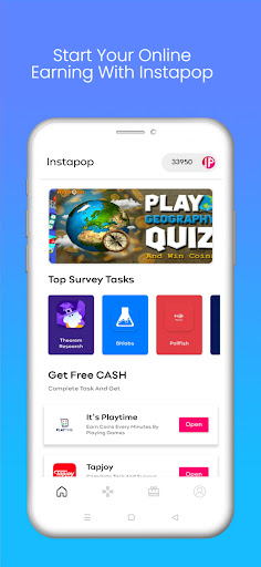 Earn Cash & Rewards : Instapop Screenshot